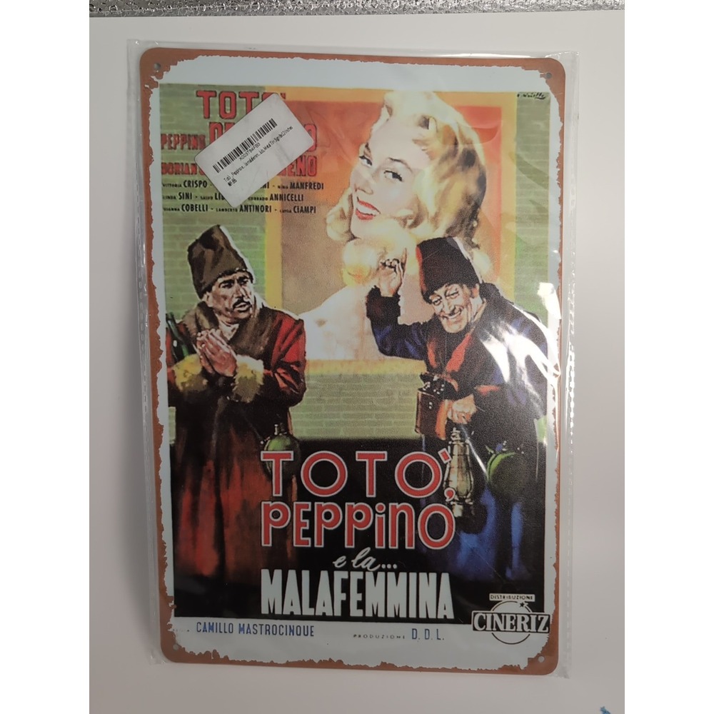 Toto‎ Peppino-Steel Decor Sign 12x8